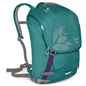 Osprey FlapJill 21L Backpack Womens Laptop Sleeve Daypack Teal EUC